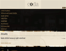 Tablet Screenshot of codarestaurant.cz